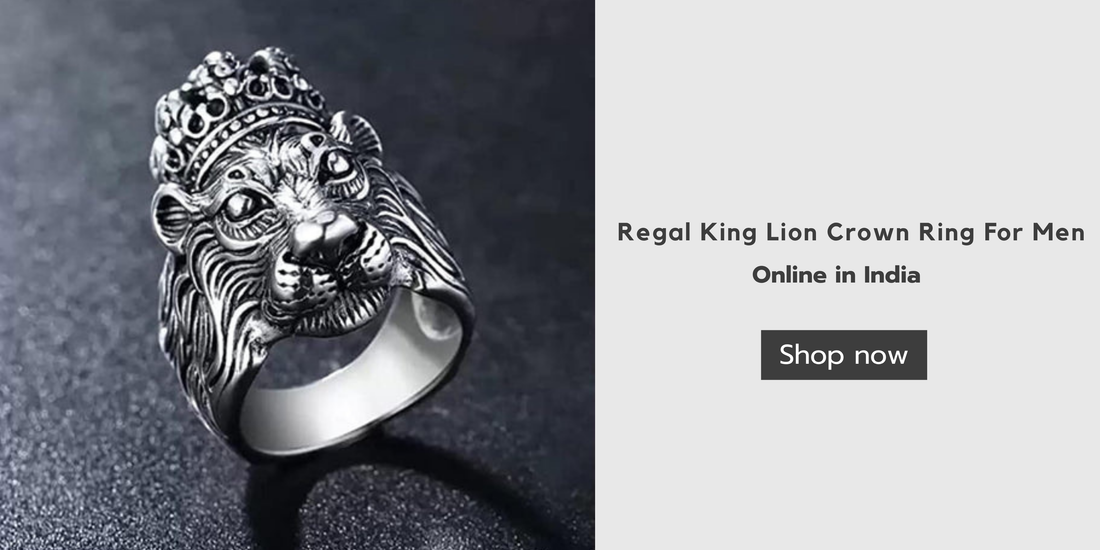 Shop Regal King Lion Crown Ring For Men Online in India