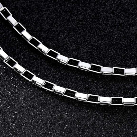 Box Link Chain Necklace For Men