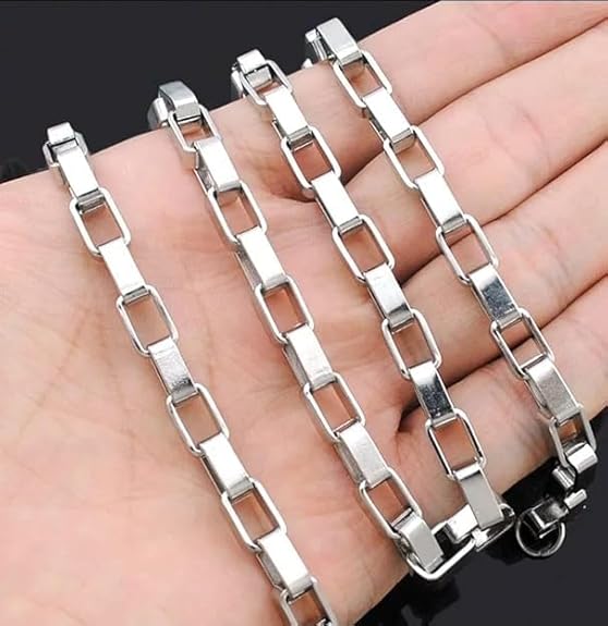Box Link Chain Necklace For Men