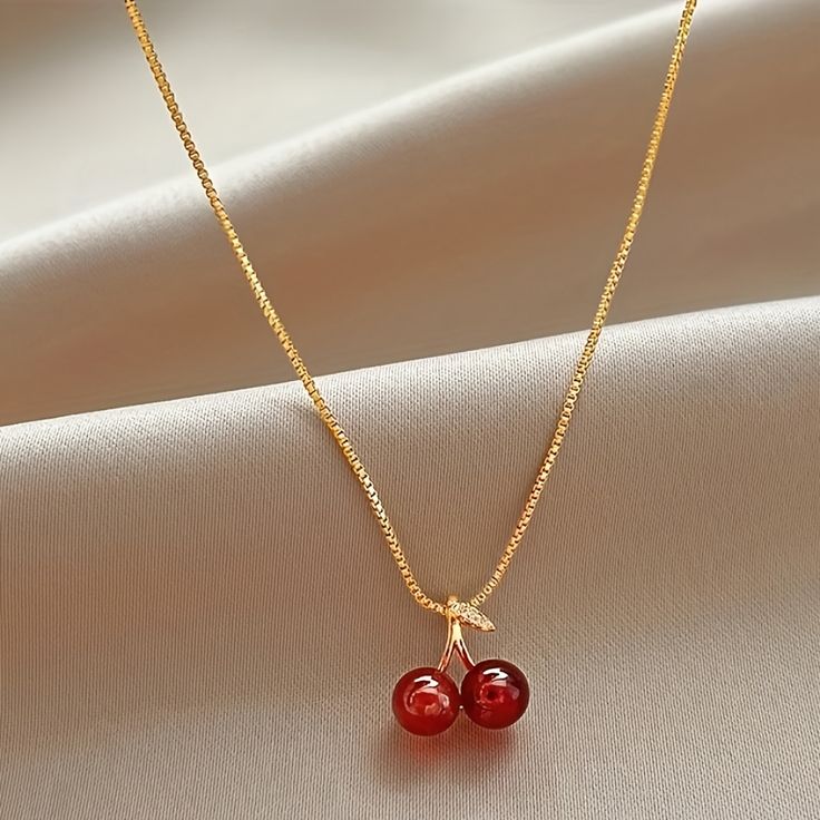 Cherry Pendant Necklace