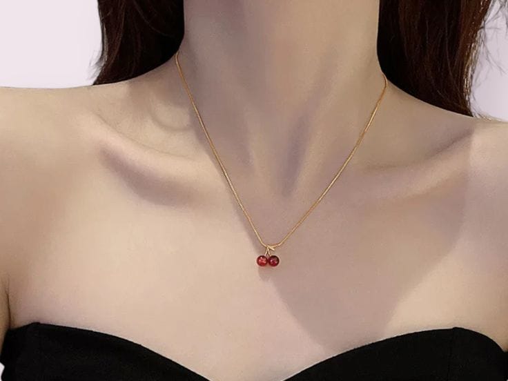 Cherry Pendant Necklace