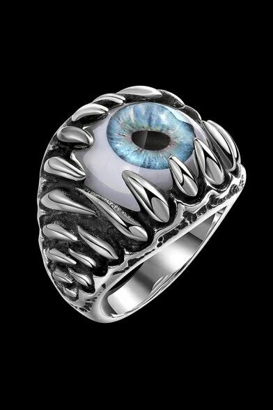 Devil's Eyeball Biker Finger Ring
