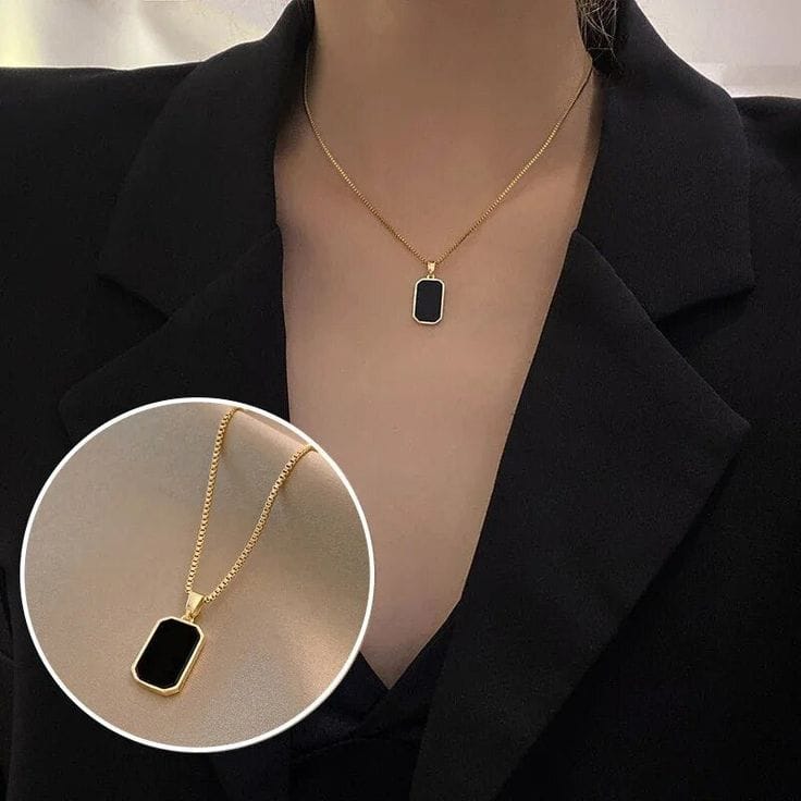 Dual Layer Gold Plated Chain with Pendant