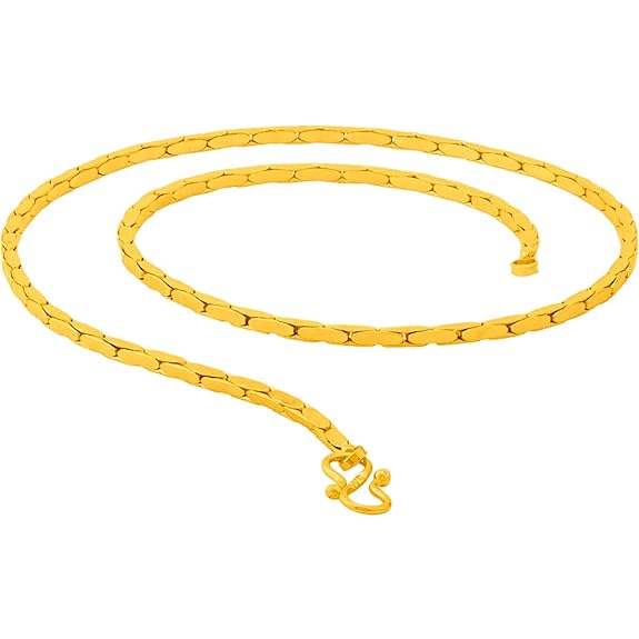 Gold Plated Twisted Chain For Men