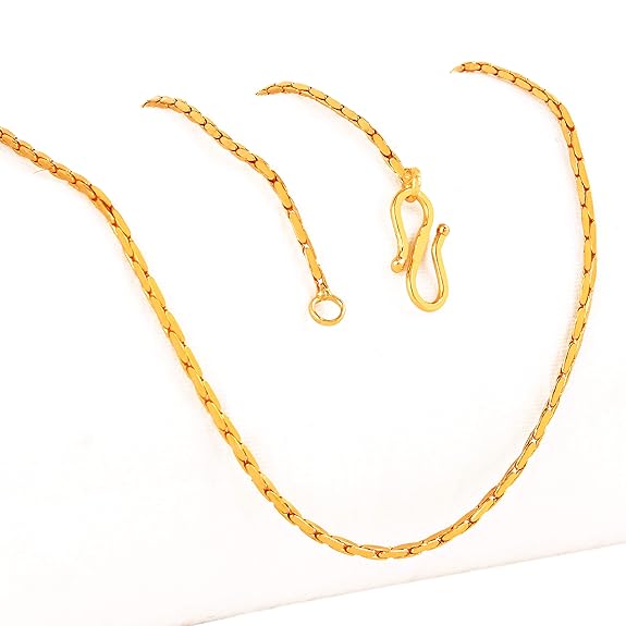 Gold Plated Twisted Chain For Men