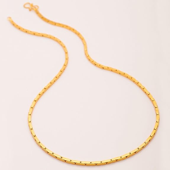 Gold Plated Twisted Chain For Men