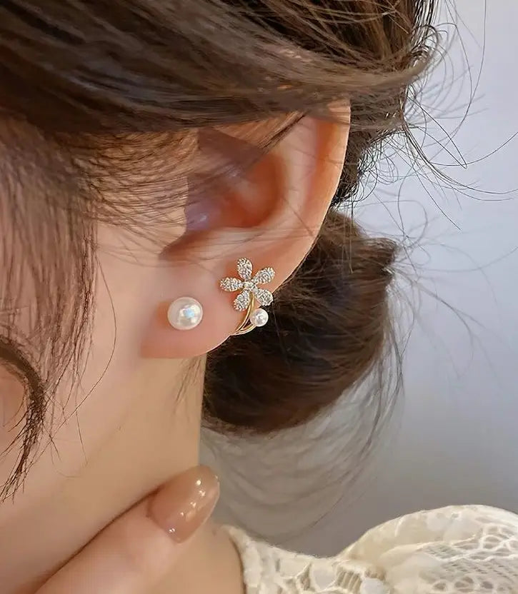 Korean Style Flower stud earring for women