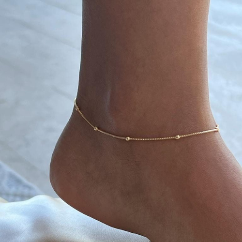 Ball chain anklet