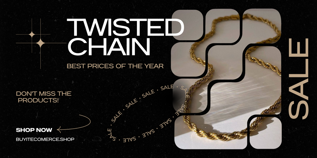 Buy Twisted Gold Chain For Men Online in India