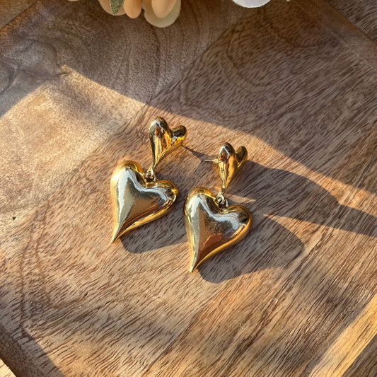 Double Heart Earrings