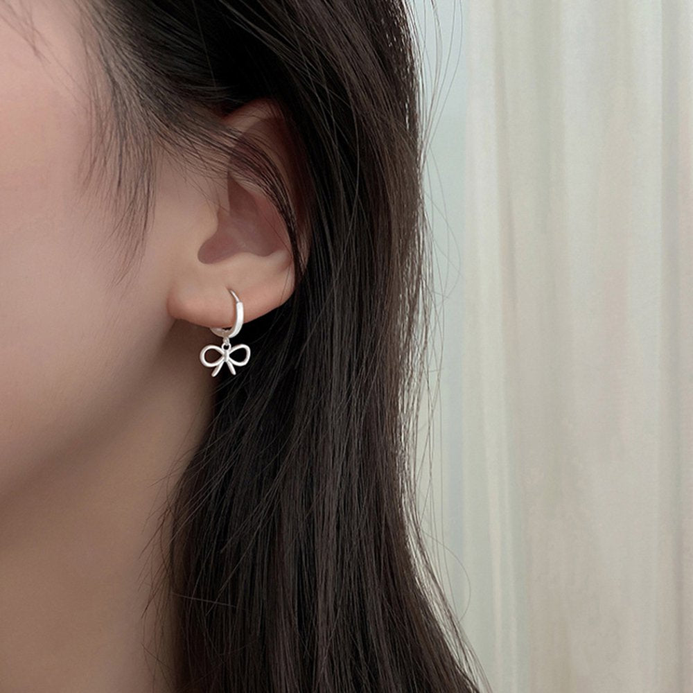 Bow Knot Hoop Earrings