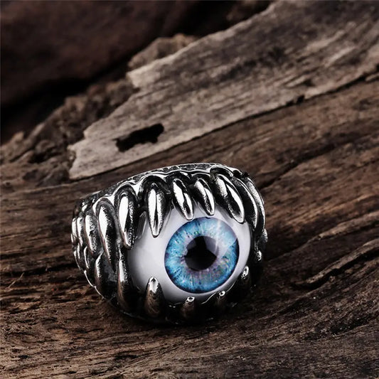 Devil's Eyeball Biker Finger Ring