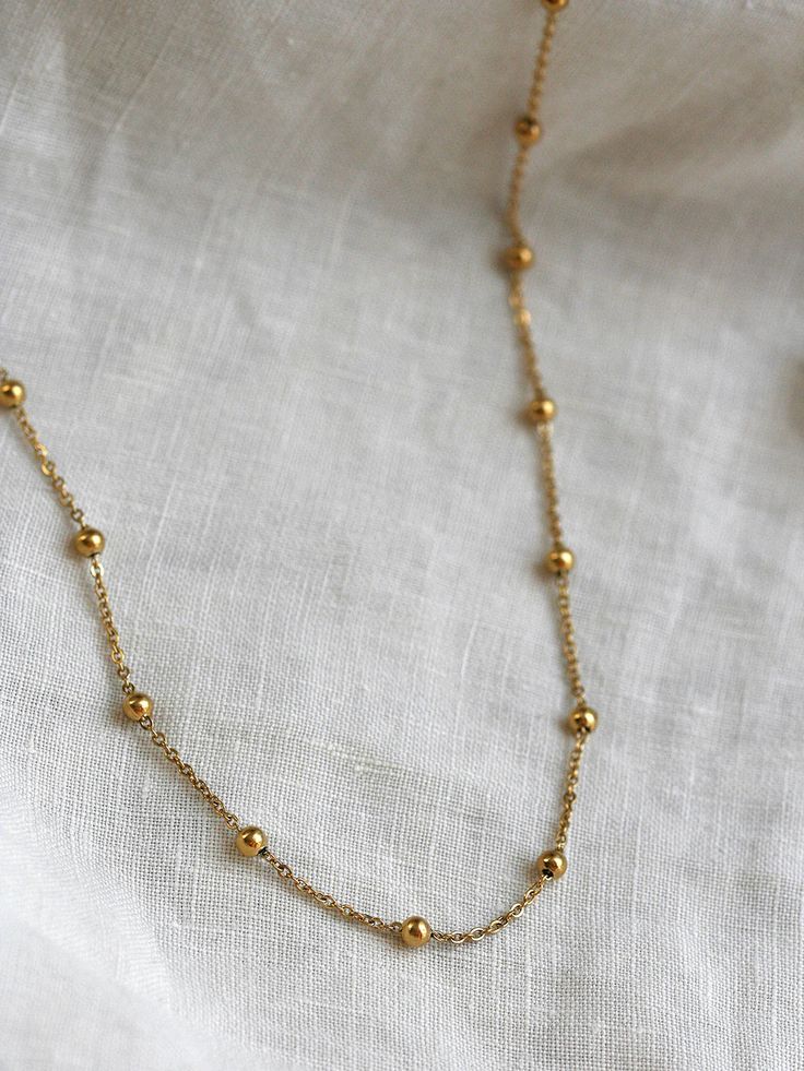 Gold Bead Necklace