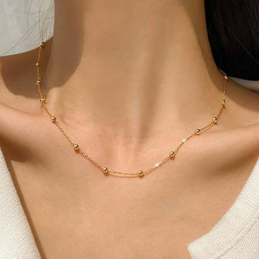Gold Bead Necklace