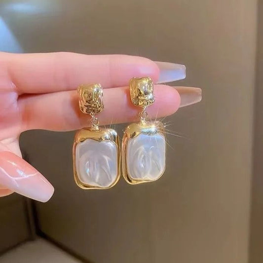 Gold Plated Pearl Earrings