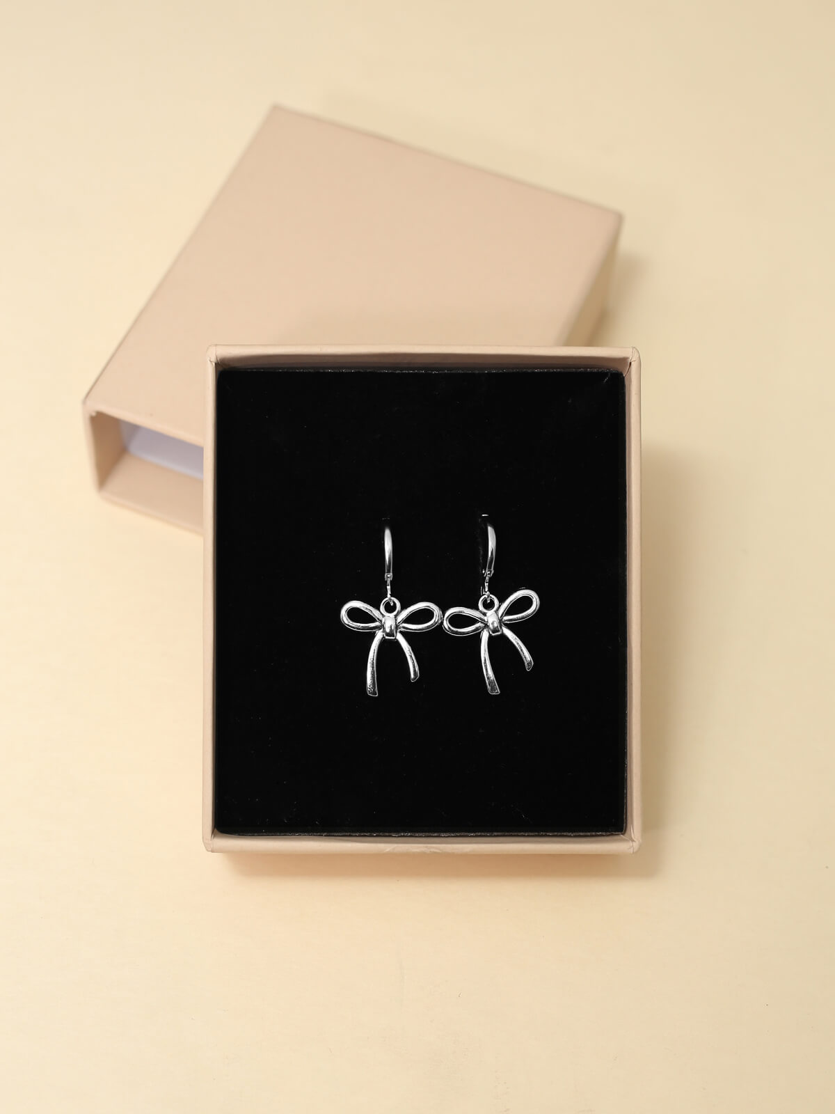Bow Knot Hoop Earrings