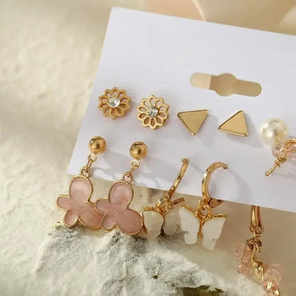 Pink Earings Combo Card