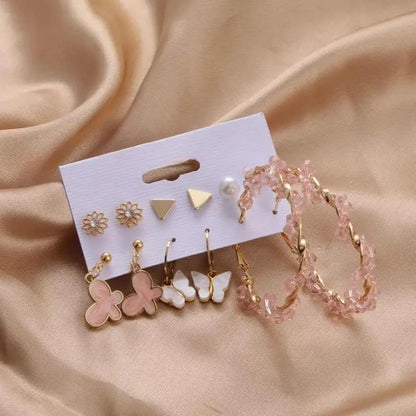 Pink Earings Combo Card